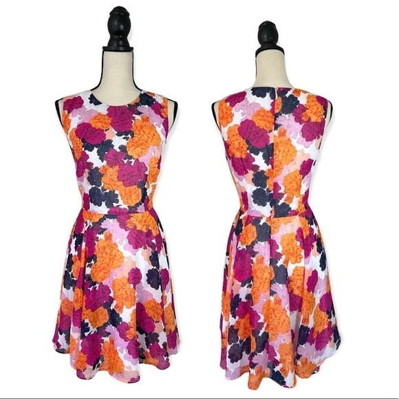 NWT Maison Jules Floral Fit and Flare Dress sz M - Picture 13 of 14